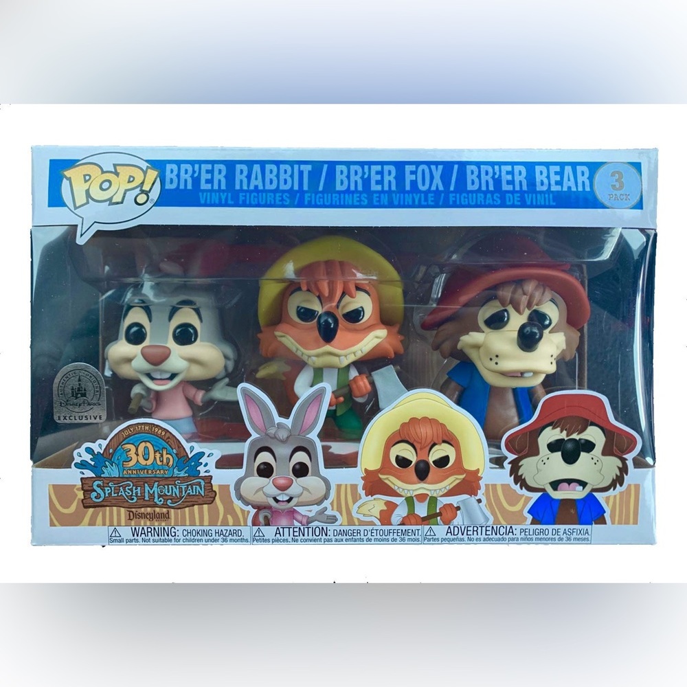 30th Anniversary Disney’s Splash Mountain FunkoPop figure set! Disney Park Seal!